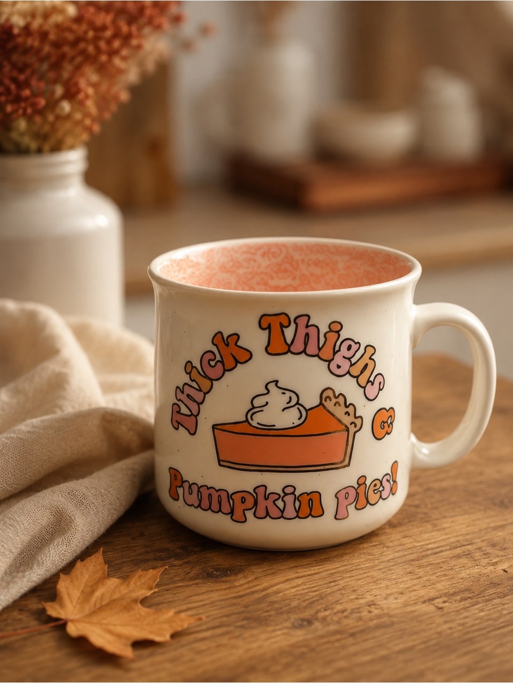 ✨BNWT - Thick Thighs & Pumpkin Pie Mug✨